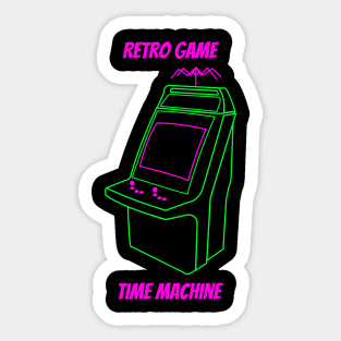 Retro Game Time Machine Podcast Alternate Logo Sticker